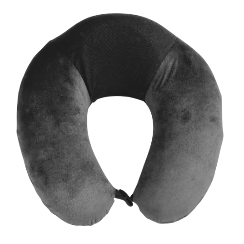 U-Shaped Raised Neck Pillow- Grey