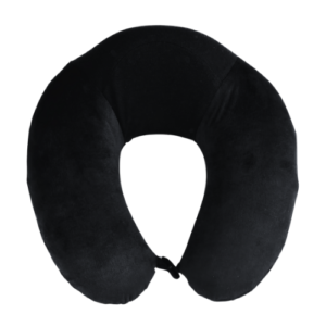 U-Shaped Raised Neck Pillow- Black